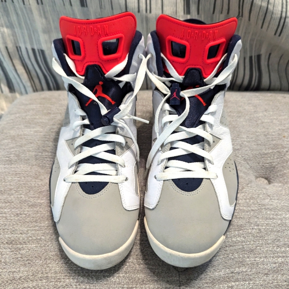 Men's Air Jordan Retro Sneakers - Red, White, Navy